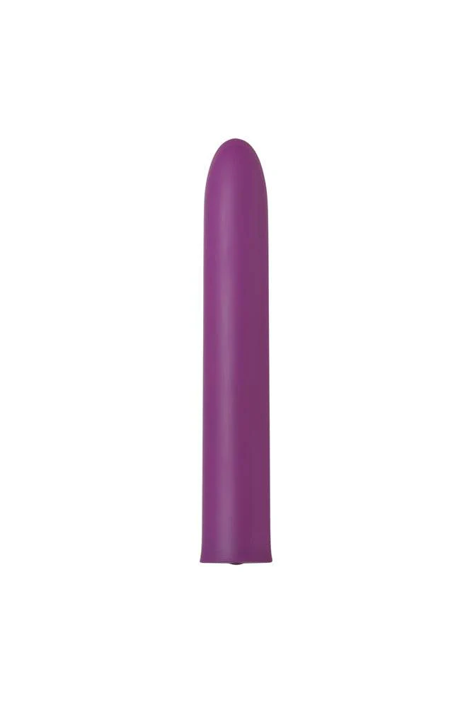Adam & Eve - Eve's Satin Slim Rechargeable Vibe - Purple - Image 3