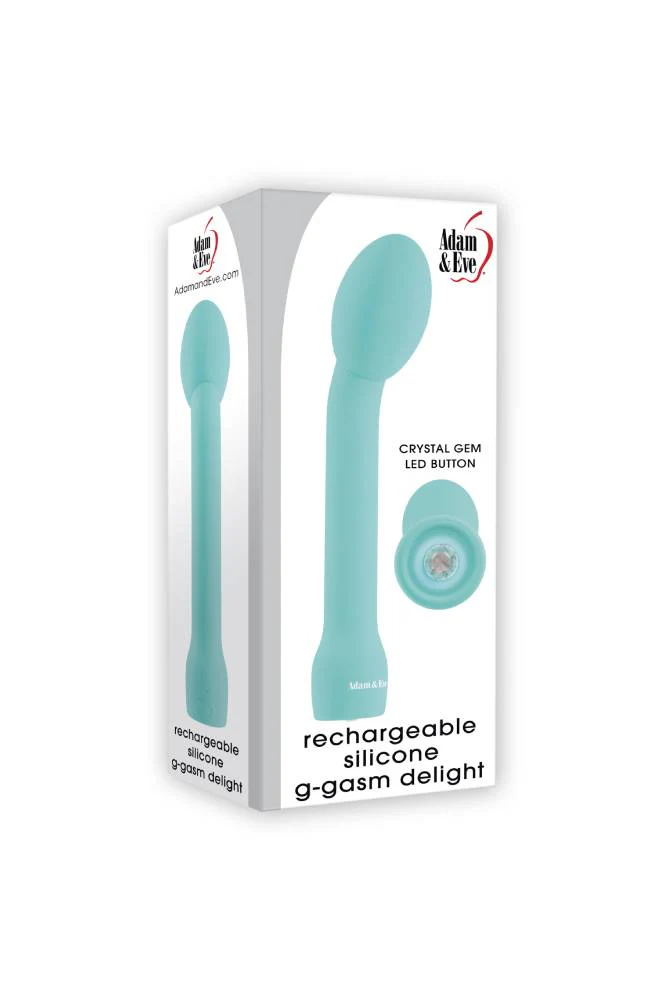 Adam & Eve - Rechargeable Silicone Power G-Gasm Delight Vibrator - Teal - Image 10