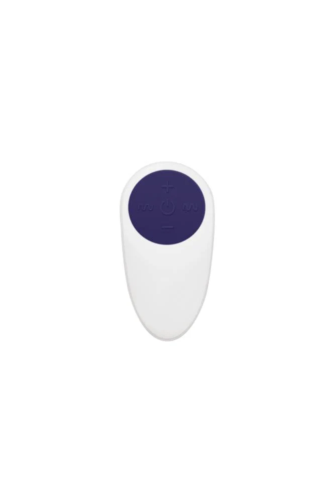Adam & Eve - Silicone Remote Controlled Rabbit Cock Ring - Purple - Image 10