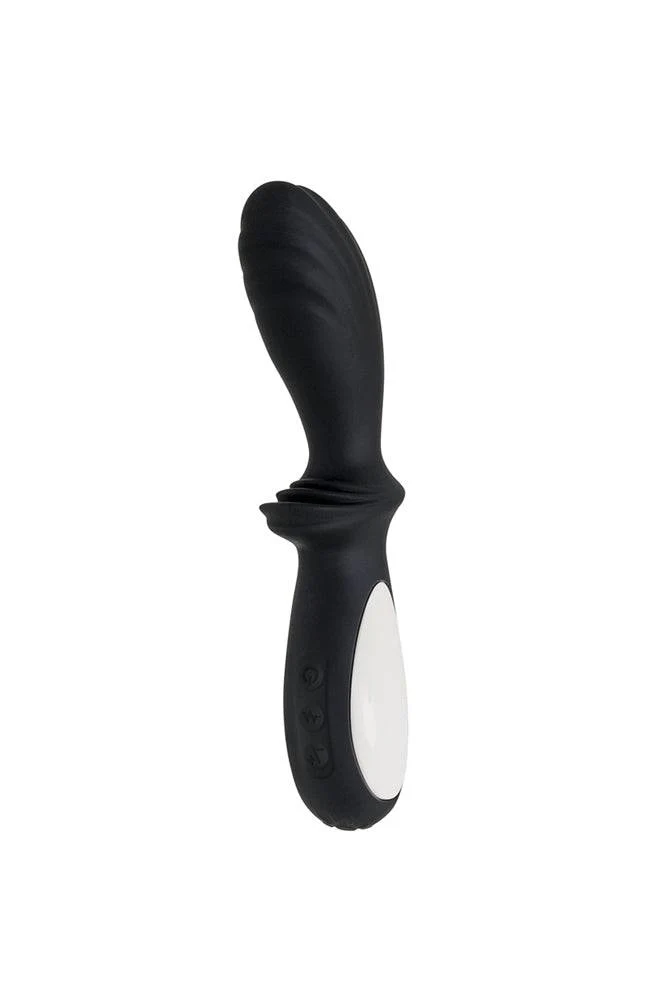 Adam & Eve - The Silicone Warming Prostate Massager - Black - Image 6