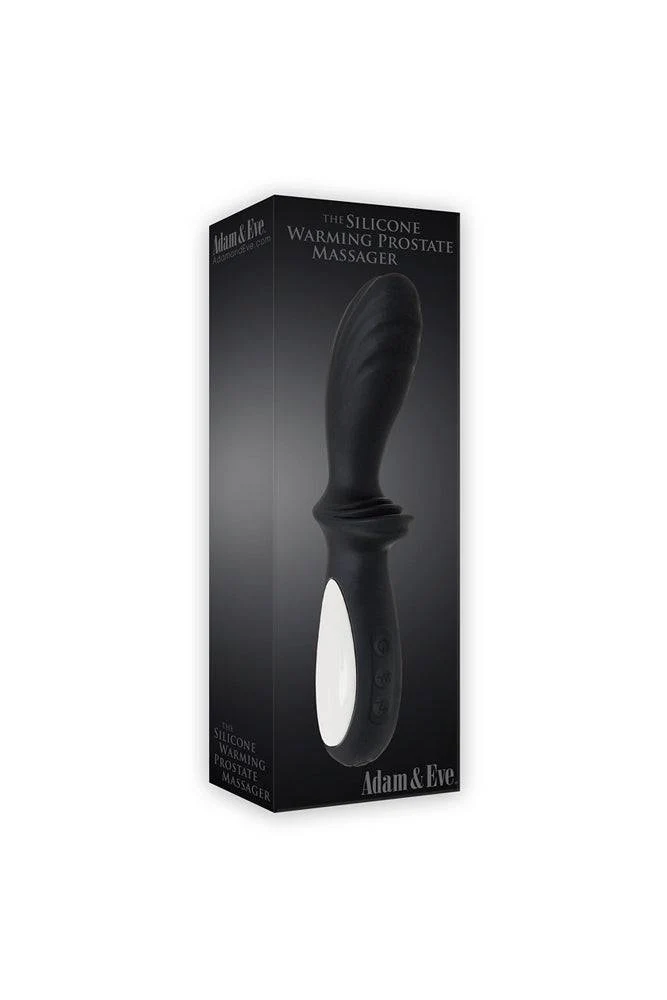 Adam & Eve - The Silicone Warming Prostate Massager - Black - Image 7