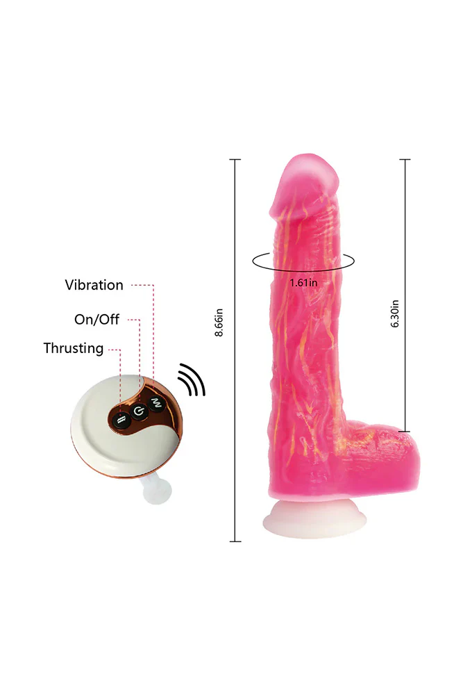 Adam & Eve - The Squiggler Remote Control Dual Density Gyrating Dildo - Image 7