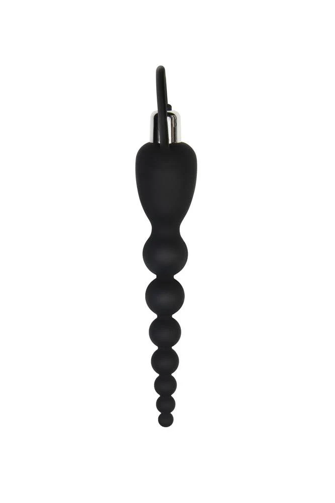 Adam & Eve - Vibrating Silicone Anal Beads - Black - Image 4