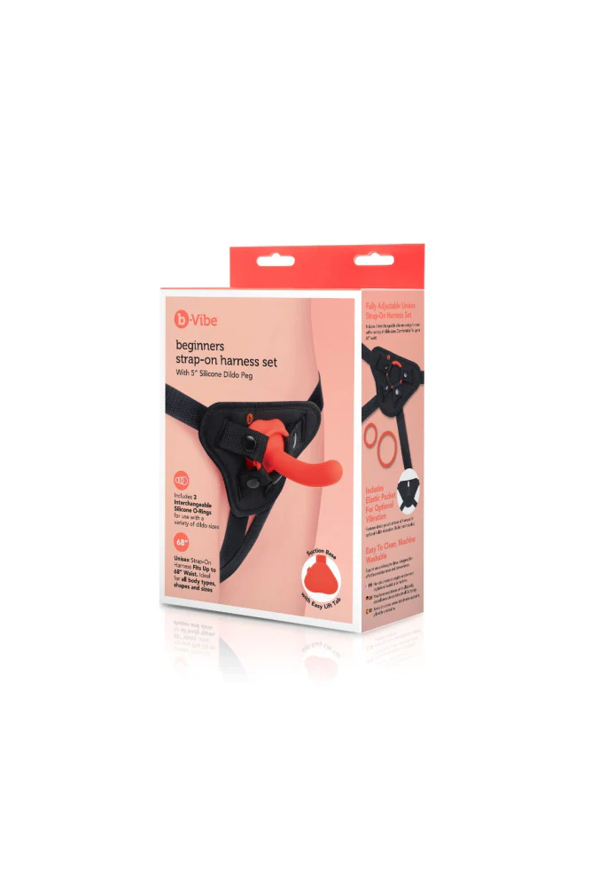 b-Vibe - Beginners Strap-On Harness Set with 5" Silicone Dildo - Image 6