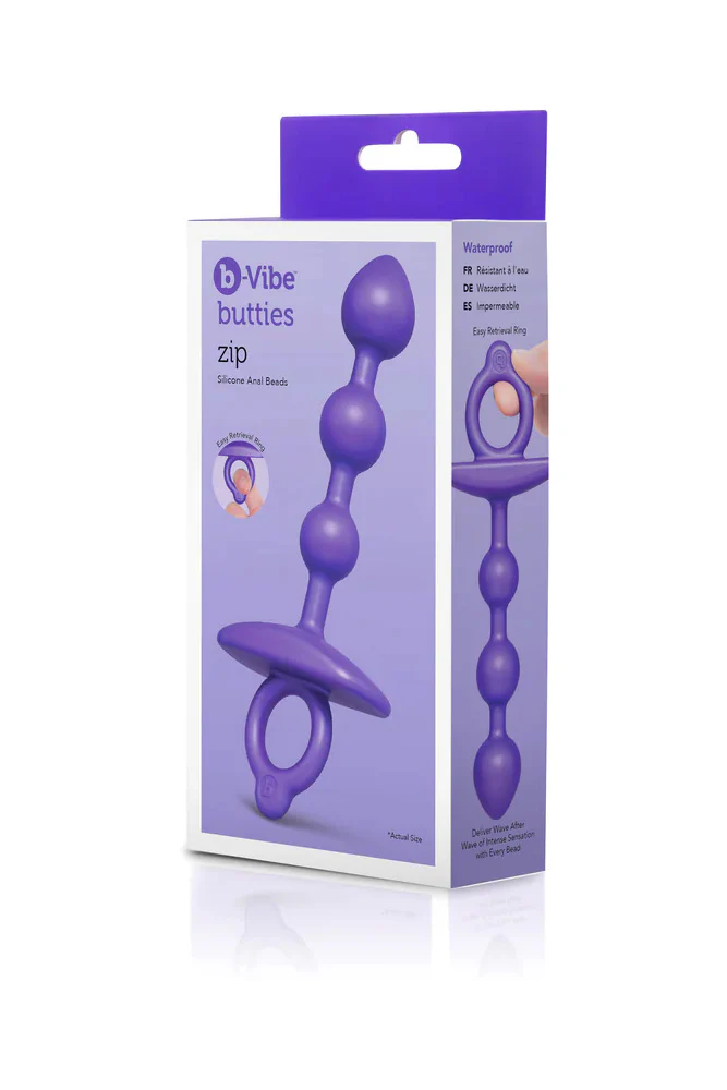 b-Vibe - Butties - Zip Beaded Silicone Anal Plug - Image 7