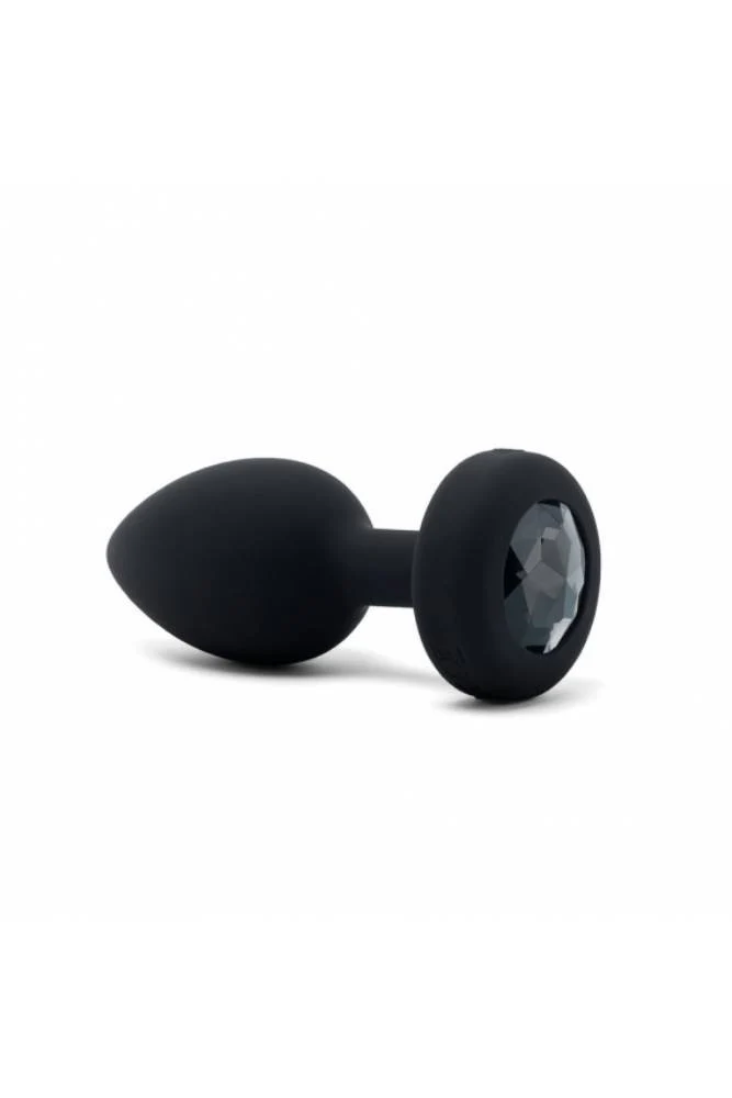 B-Vibe - Remote Control Vibrating Jewel Butt Plug - M/L - Black - Image 2