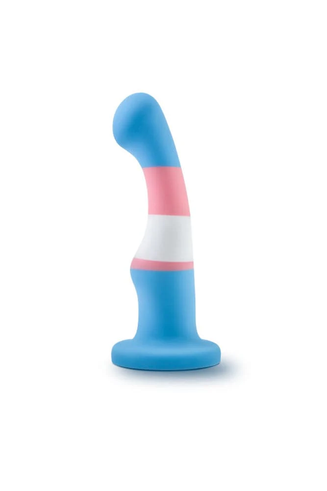 Blush Novelties - Avant - Pride P2 - True Blue - Silicone Curved Dildo - Image 2