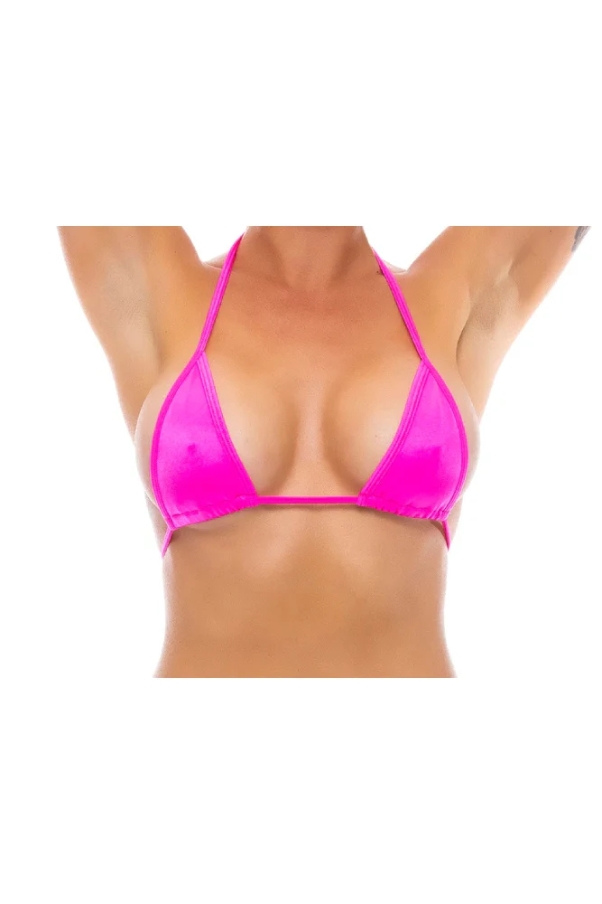 Bodyzone - Skinny Triangle Tie Up Bikini Top - 1646 - Assorted Colors