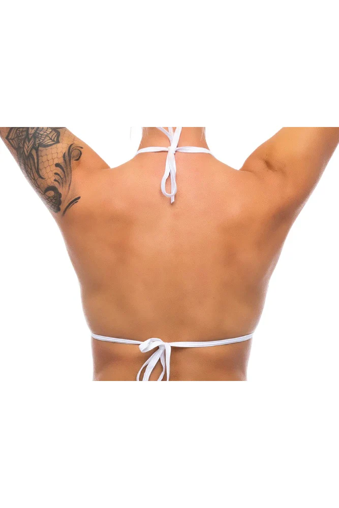 Bodyzone - Skinny Triangle Tie Up Bikini Top - 1646 - Assorted Colors - Image 5
