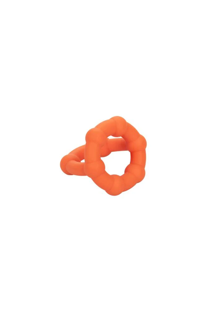Cal Exotics - Alpha - Liquid Silicone All Star Ring - Orange - Image 2