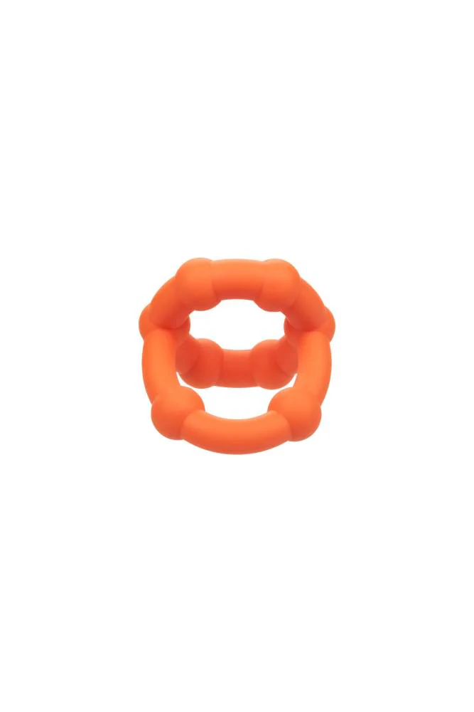 Cal Exotics - Alpha - Liquid Silicone All Star Ring - Orange - Image 4