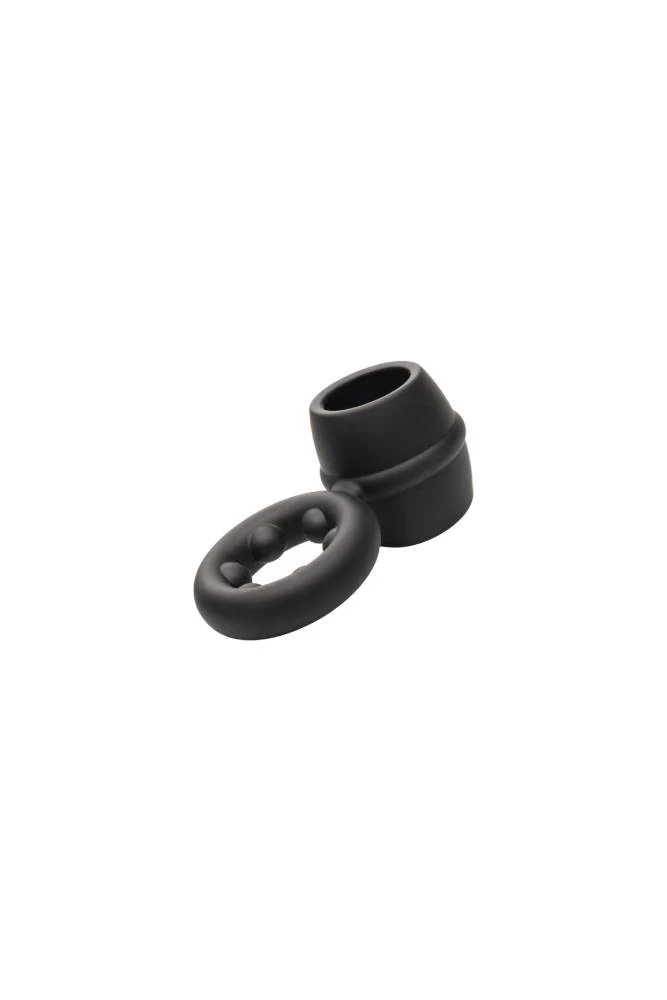 Cal Exotics - Alpha - Liquid Silicone Dual Magnum Ring - Black - Image 3