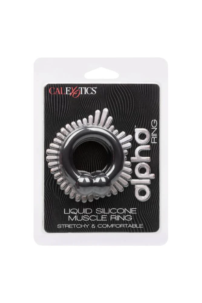 Cal Exotics - Alpha - Liquid Silicone Muscle Ring - Black - Image 5