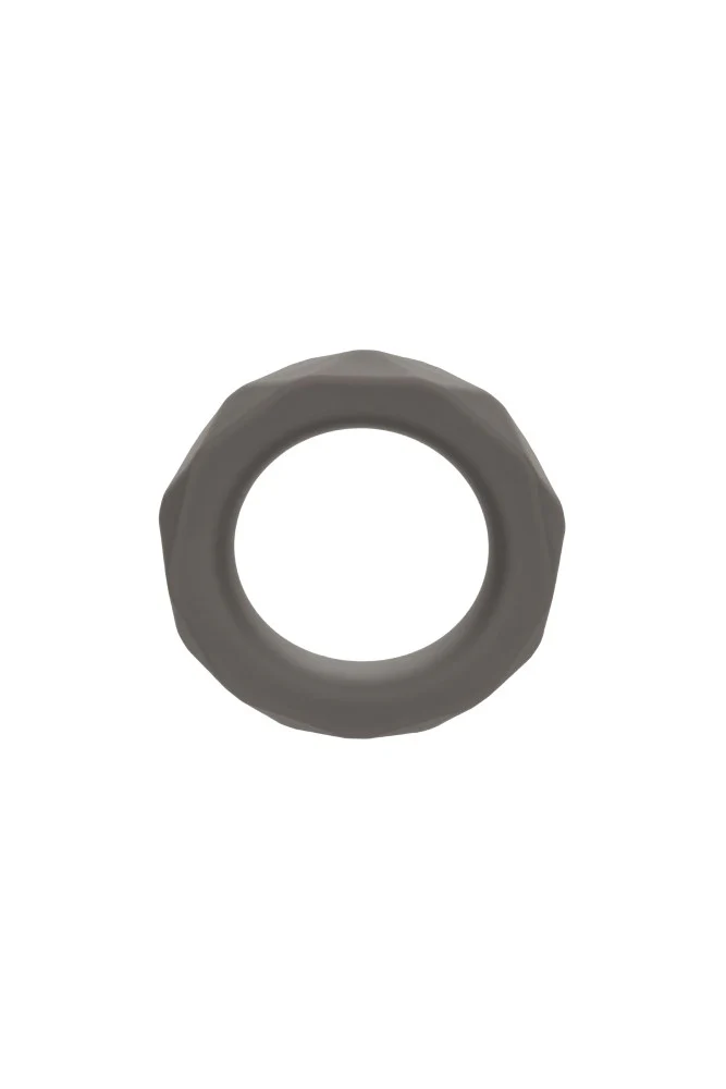 Cal Exotics - Alpha - Liquid Silicone Prolong Prismatic Cock Ring - Grey