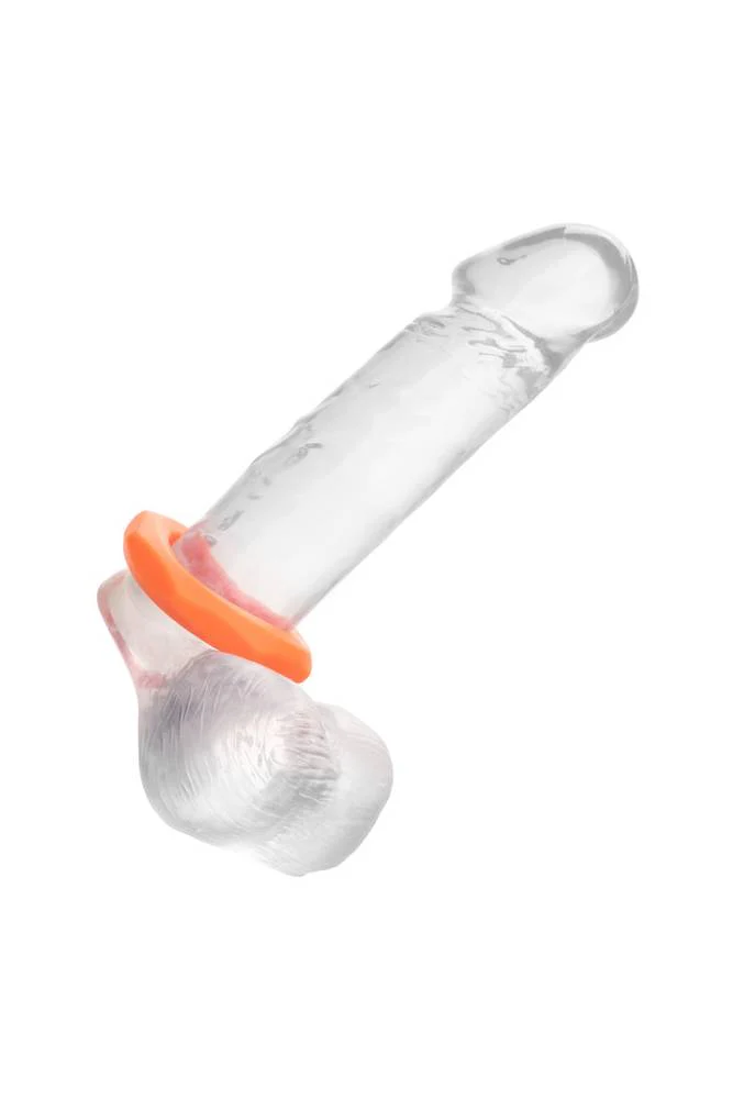 Cal Exotics - Alpha - Liquid Silicone Sexagon Ring - Orange - Image 3