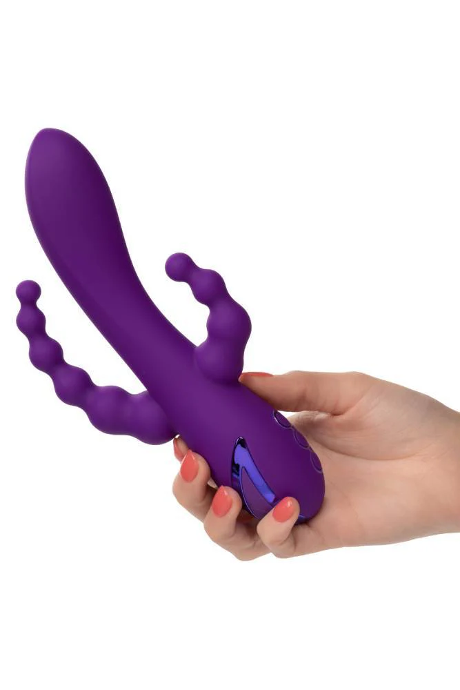 Cal Exotics - California Dreaming - Long Beach Bootylicious Triple Vibrator - Purple - Image 2