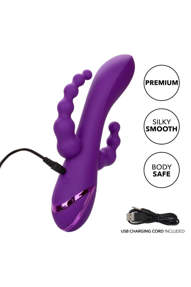 Cal Exotics - California Dreaming - Long Beach Bootylicious Triple Vibrator - Purple - Image 8