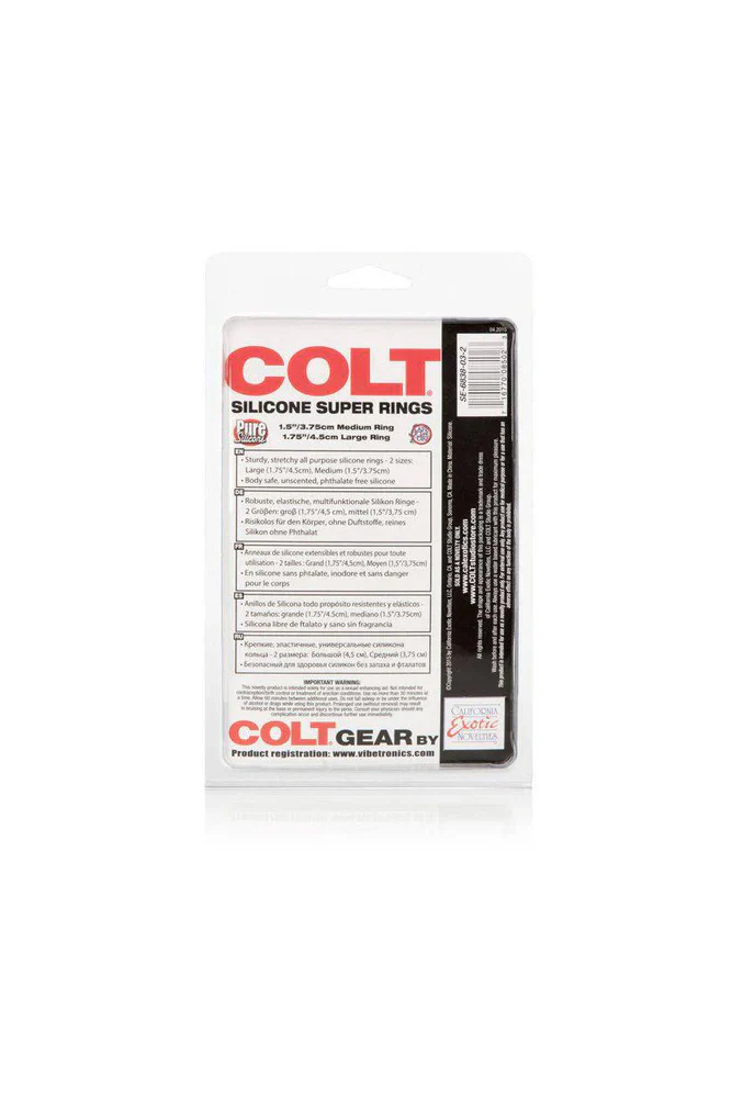 Cal Exotics - Colt - Silicone Super Rings - Black - Image 7