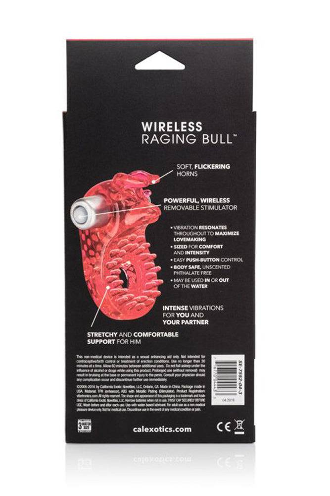 Cal Exotics - Couples Enhancer - Raging Bull Vibrating Cock Ring - Red - Image 5