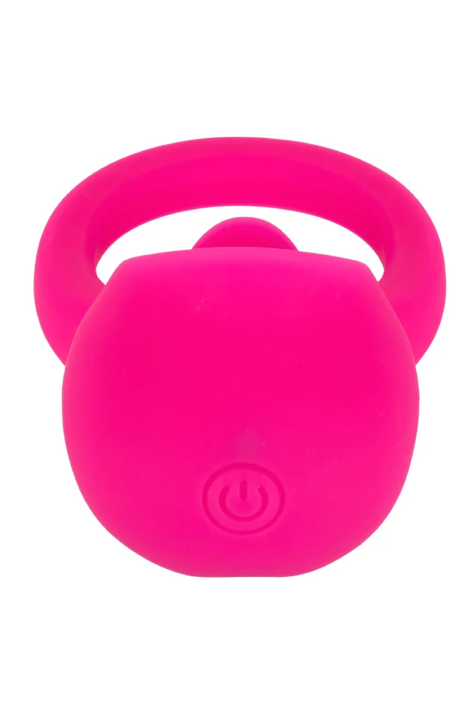 Cal Exotics - Couples Enhancer - Silicone Rechargeable Teasing Tongue - Pink - Image 5