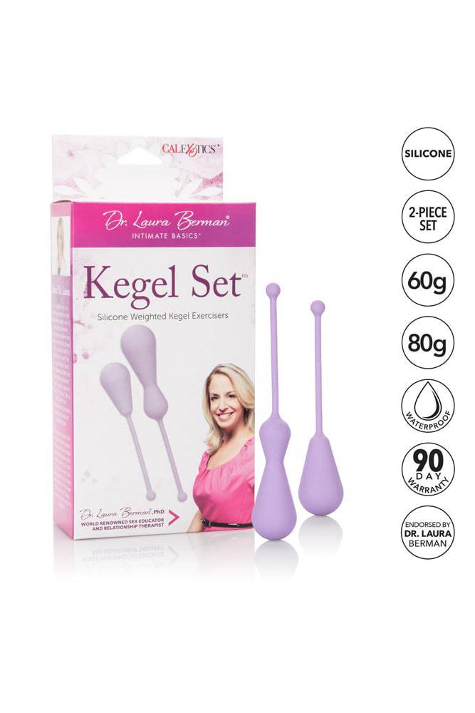 Cal Exotics - Dr. Laura Berman - Silicone Weighted Kegel Set - Purple - Image 8
