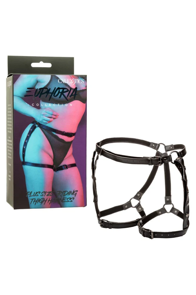 Cal Exotics - Euphoria Collection - Riding Thigh Harness - Plus Size - Black