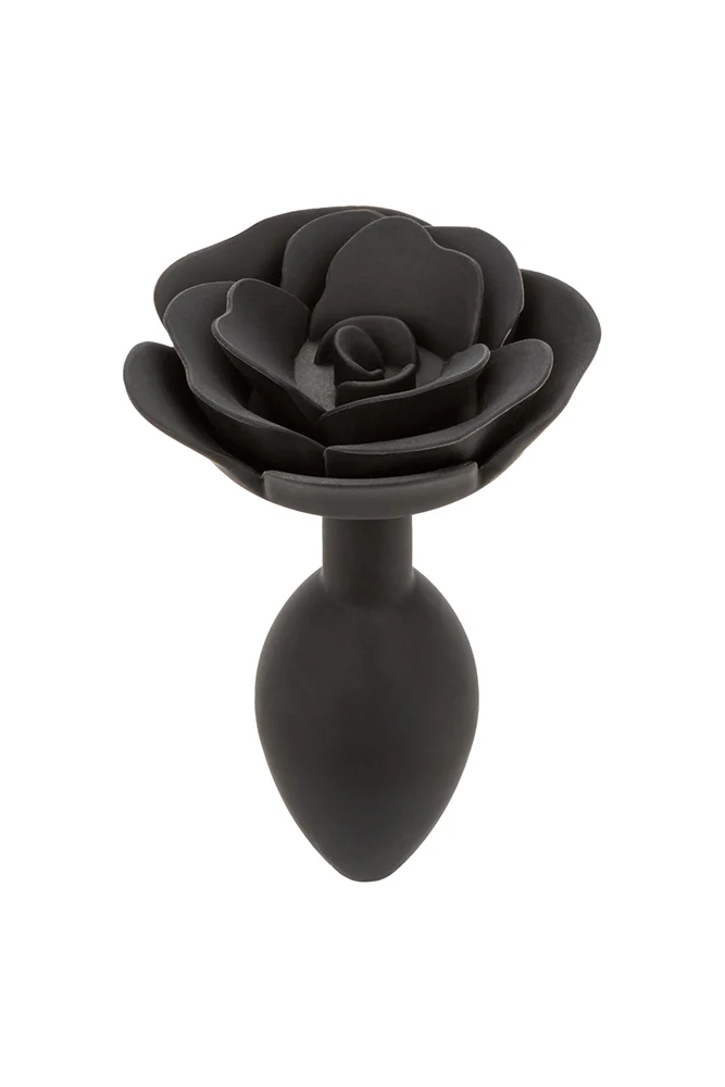 Cal Exotics - Forbidden - Large Rose Silicone Anal Plug - Black