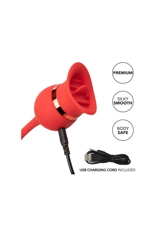 Cal Exotics - French Kiss - Casanova Stimulator - Red - Image 8