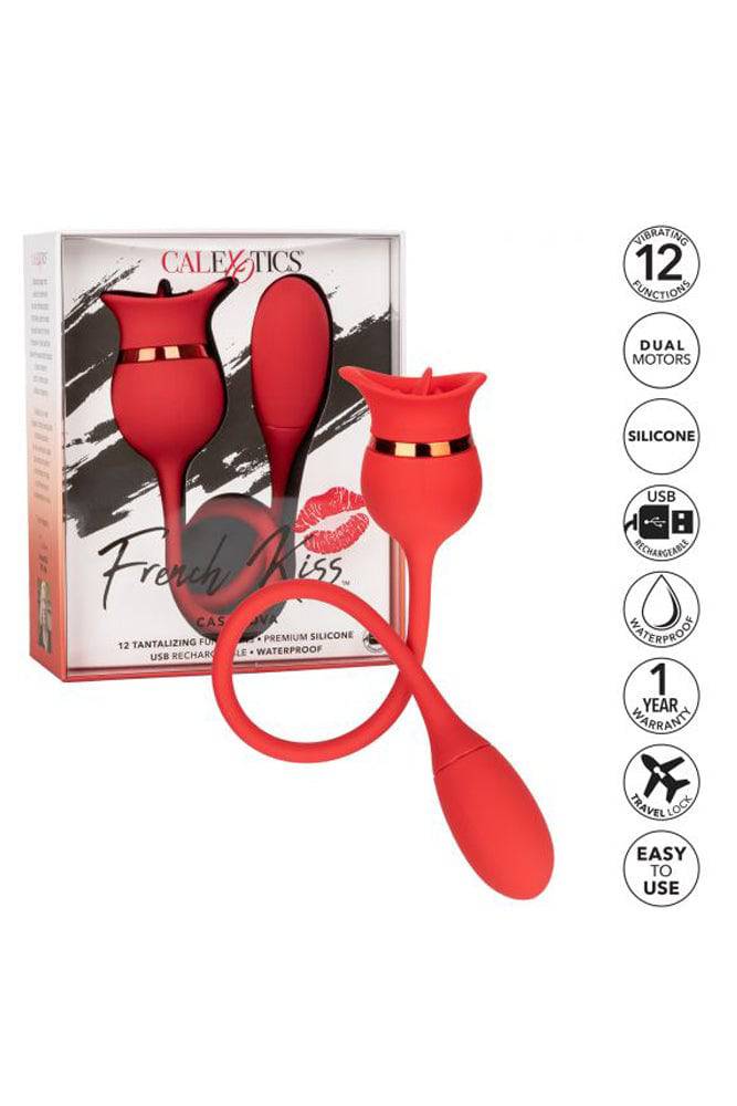 Cal Exotics - French Kiss - Casanova Stimulator - Red - Image 9