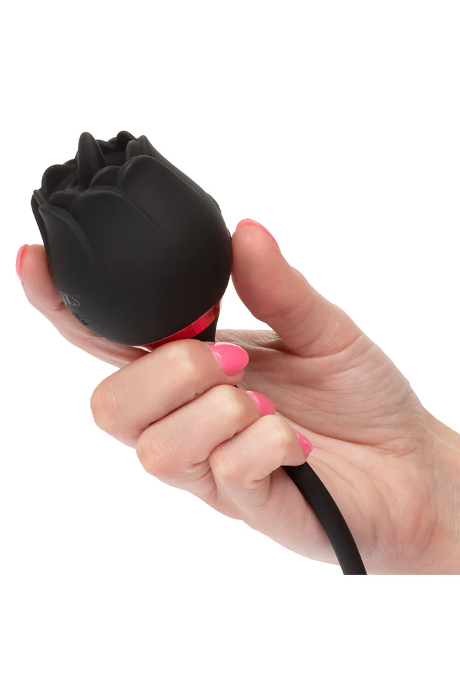 Cal Exotics - French Kiss - Romeo Lover Flickering and Thrusting Vibrator - Black - Image 6