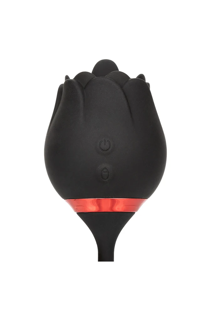 Cal Exotics - French Kiss - Romeo Lover Flickering and Thrusting Vibrator - Black - Image 9