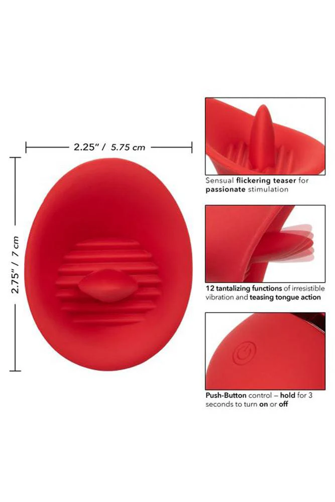 Cal Exotics - French Kiss - Seducer Clitoral Stimulator - Red - Image 3