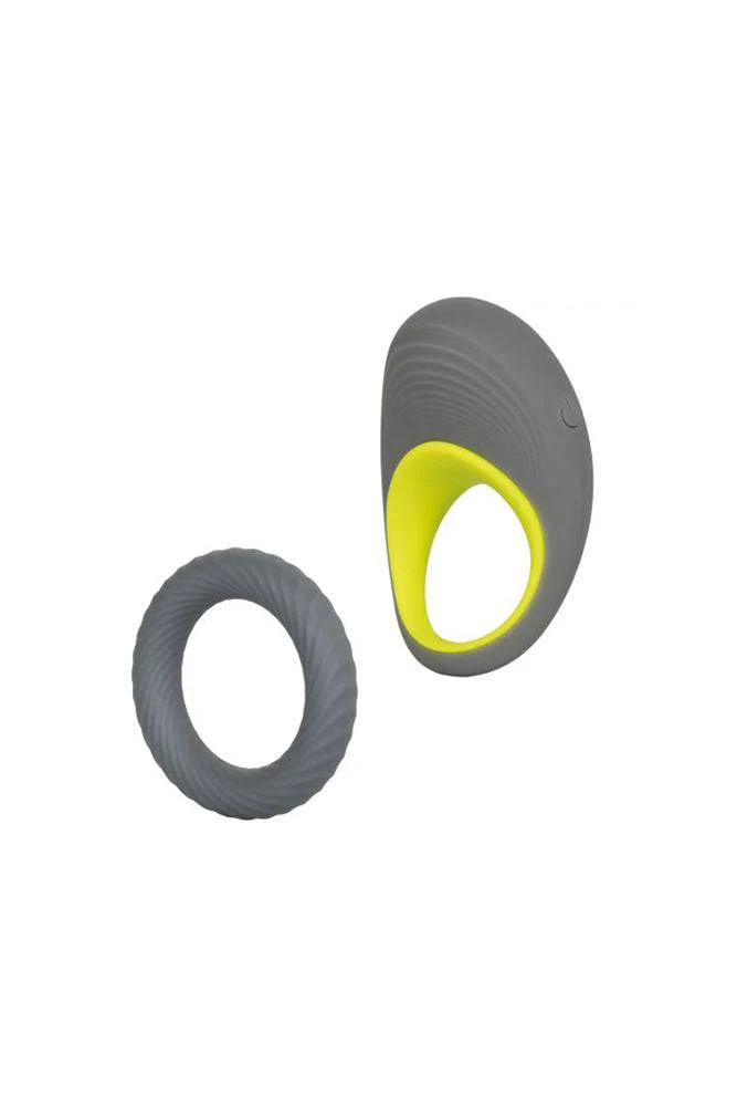 Cal Exotics - Link Up - Edge Vibrating Cock Ring Set - Grey