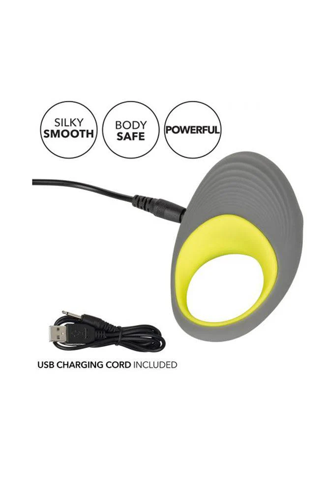 Cal Exotics - Link Up - Edge Vibrating Cock Ring Set - Grey - Image 4