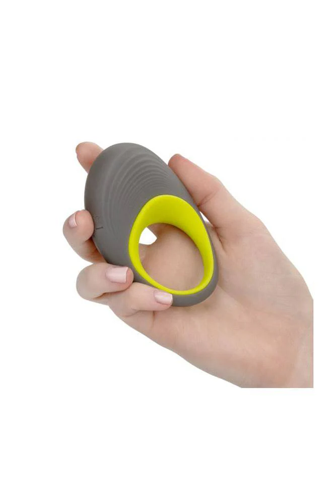 Cal Exotics - Link Up - Edge Vibrating Cock Ring Set - Grey - Image 8