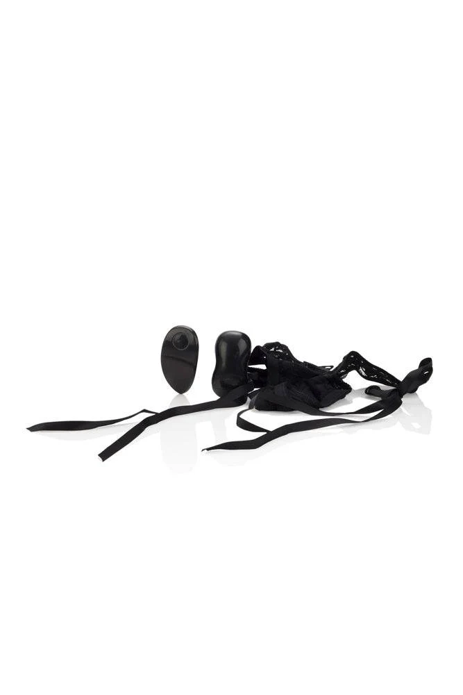 Cal Exotics - Little Black Thong - Remote Control Vibrating Thong - Black - Image 2