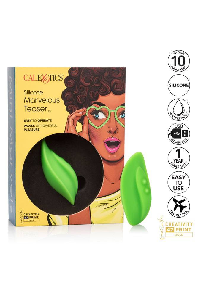 Cal Exotics - Mini Marvels - Silicone Marvelous Teaser Vibrator - Green - Image 11