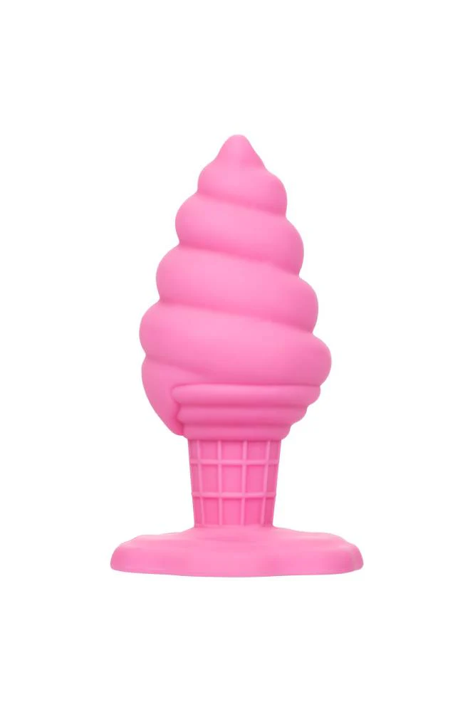Cal Exotics - Naughty Bits - Yum Bum Ice Cream Cone Butt Plug - Pink - Image 4