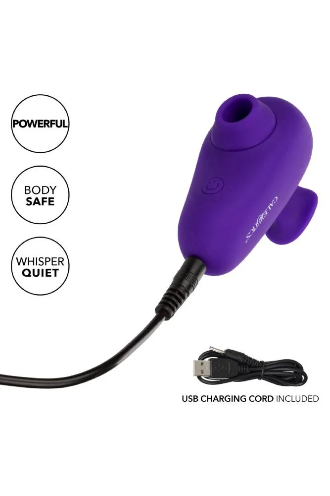 Cal Exotics - Neon Vibes - Kissing Clitoral Suction Vibrator - Purple - Image 8