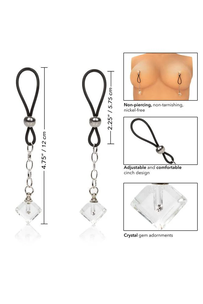 Cal Exotics - Nipple Play - Non-Piercing Nipple Jewelry - Crystal Gem - Image 3