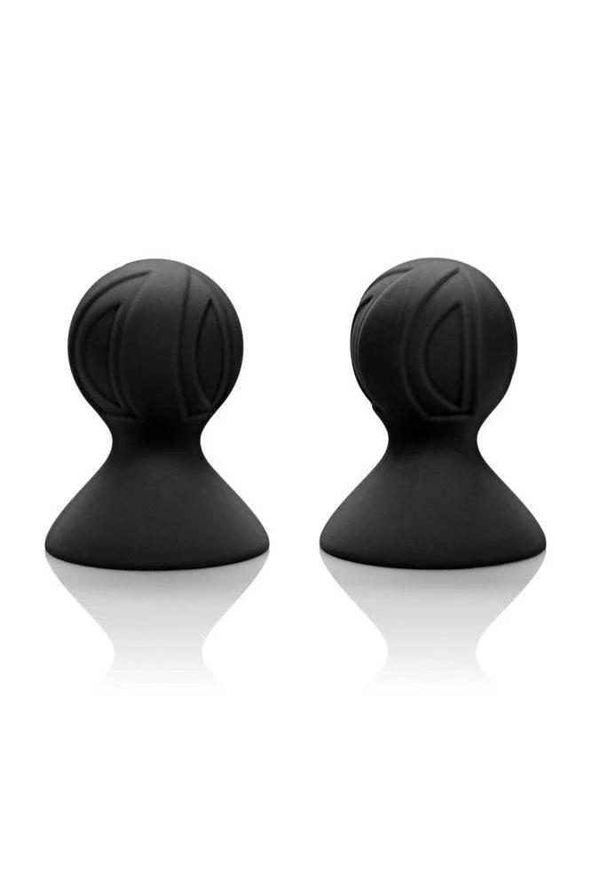 Cal Exotics - Nipple Play - Silicone Pro Nipple Suckers - Black