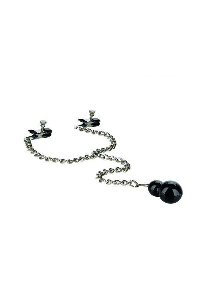 Cal Exotics - Nipple Play - Weighted Dual Tier Nipple Clamps