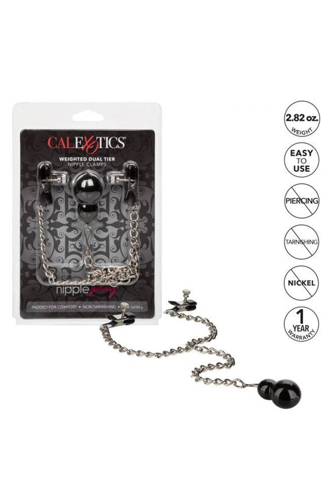 Cal Exotics - Nipple Play - Weighted Dual Tier Nipple Clamps - Image 2
