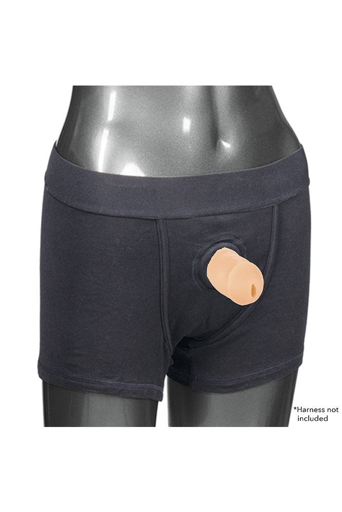 Cal Exotics - Packer Gear - 5 Inch Ultra - Soft Silicone STP Packer - Beige - Image 4