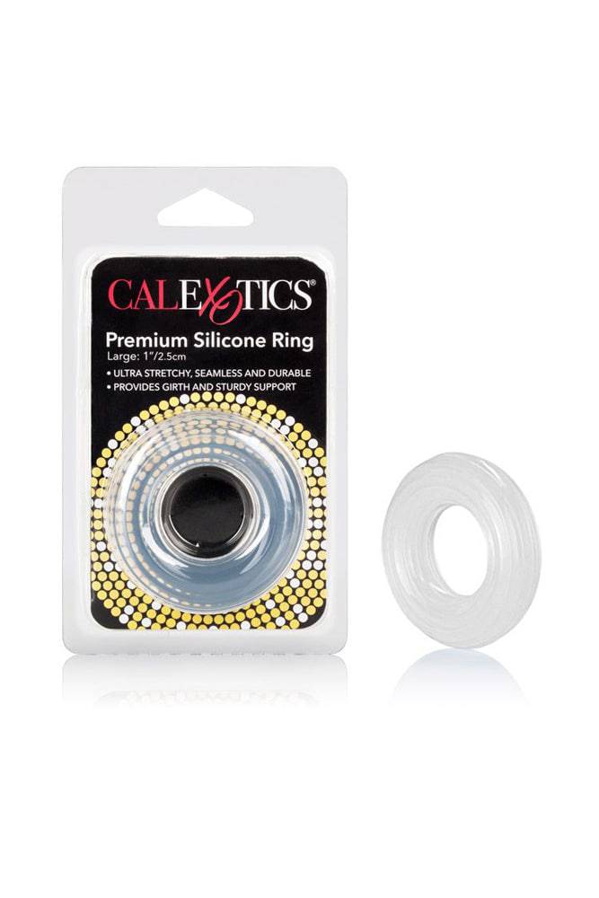 Cal Exotics - Premium Silicone Large Cock Ring - Clear - Image 2