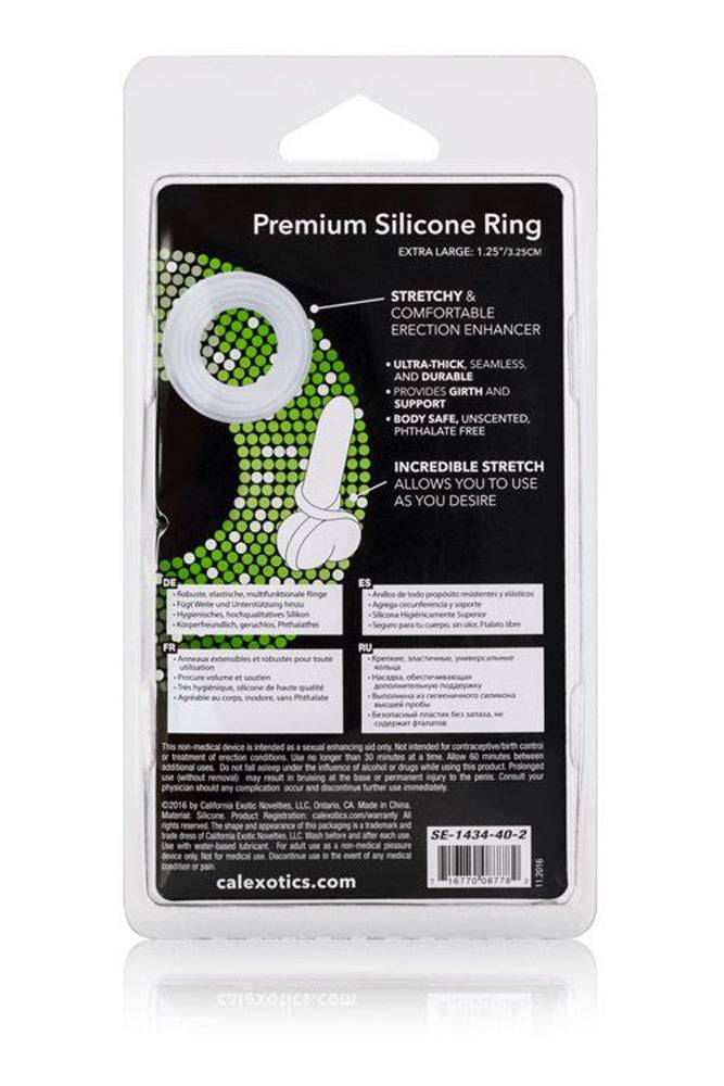 Cal Exotics - Premium Silicone X-Large Cock Ring - Clear - Image 4