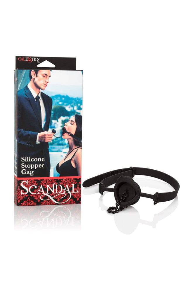 Cal Exotics - Scandal - Silicone Stopper Gag - Black - Image 2