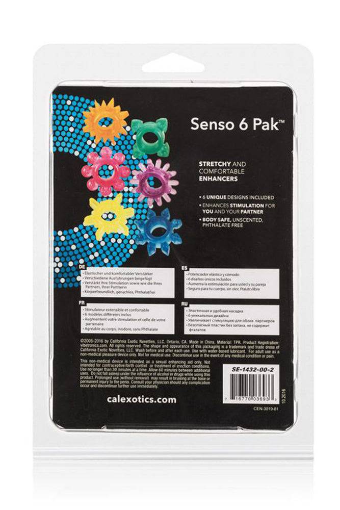 Cal Exotics - Senso 6-pack Textured Cock Rings - Image 3