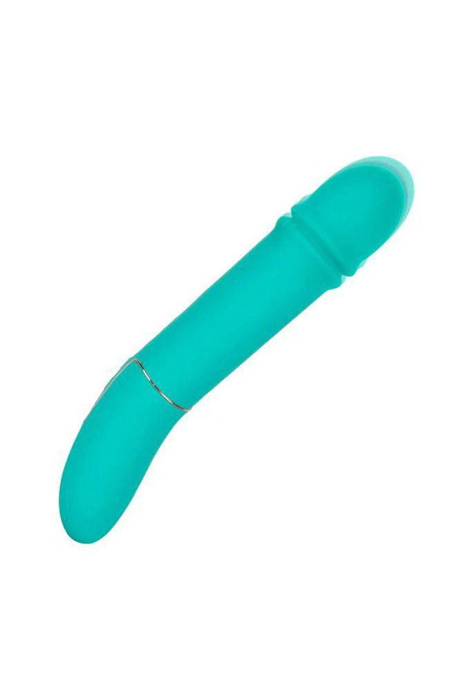 Cal Exotics - Shameless - Flirt Thrusting Vibrator - Teal - Image 4