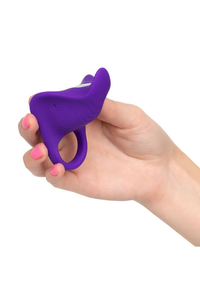 Cal Exotics - Silicone Remote Orgasm Cock Ring - Purple - Image 7
